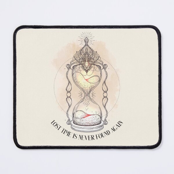 Item preview, Sand Hourglass with Benjamin Franklin Quote about Lost Time designed and sold by Maartje de Volder.