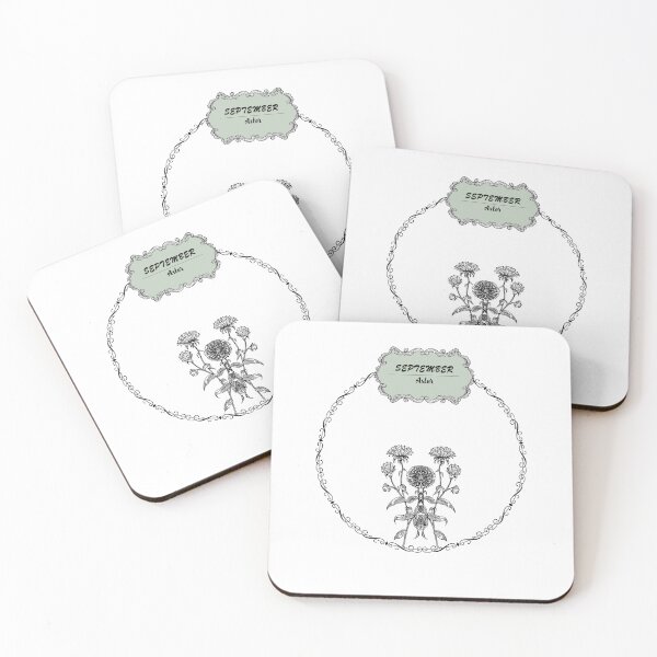 Item preview, September Aster flower designed and sold by Rawan Alghunmien.