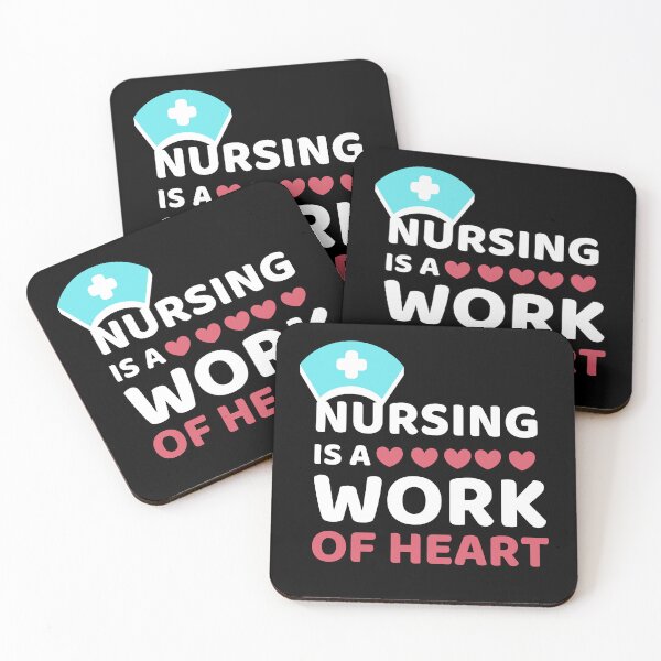 Item preview, Cute Love Quote: Nursing Is A Work Of Heart designed and sold by AmeliaStore1.
