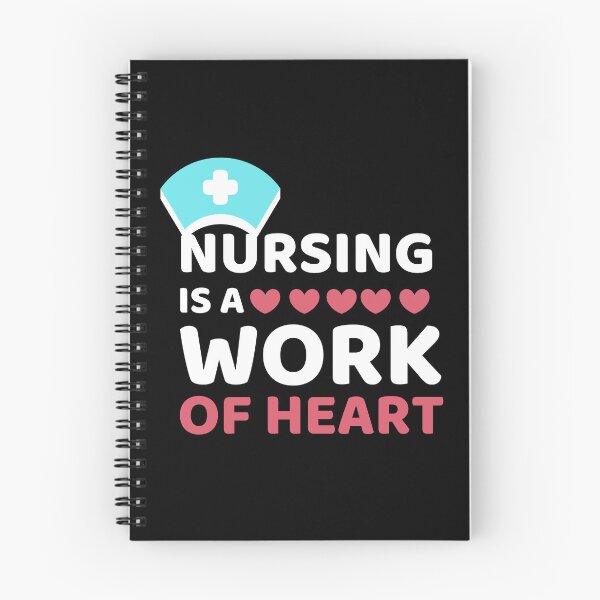 Item preview, Cute Love Quote: Nursing Is A Work Of Heart designed and sold by AmeliaStore1.