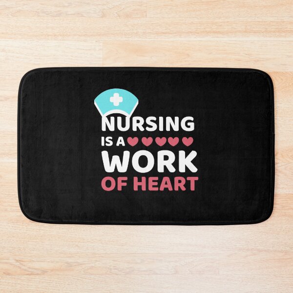 Item preview, Cute Love Quote: Nursing Is A Work Of Heart designed and sold by AmeliaStore1.