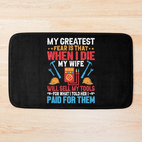 Item preview, My greatest fear is theat when I die my wife Electricians | Funny Lineman Quotes | Electrical Lineman Gifts designed and sold by simplife-art.