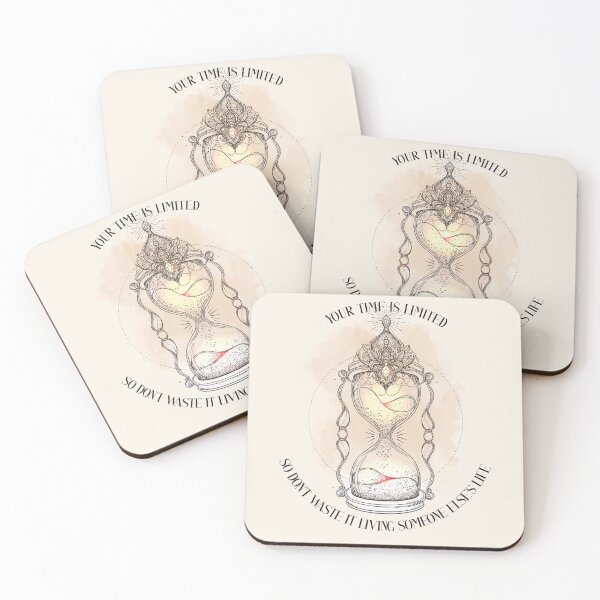 Item preview, Sand Hourglass with Steve Jobs quote about Time is Limited designed and sold by Maartje de Volder.