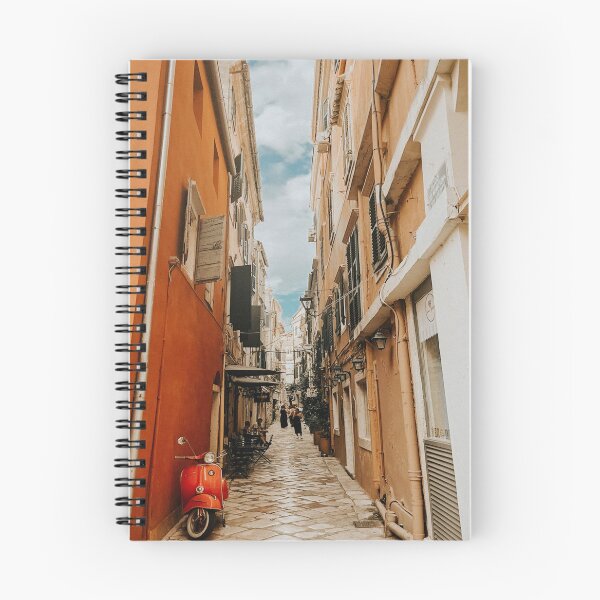 Item preview, Streets of Greece with Pink Scooter designed and sold by lolagrr.