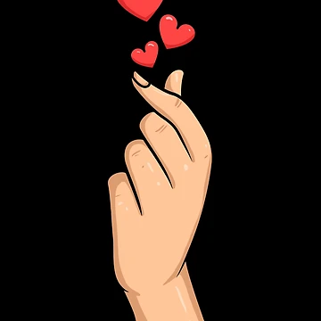 Vorschaubild zum Design K-Pop KDrama Finger Heart Korean K Pop Finger Heart Gear von DynamicDesign