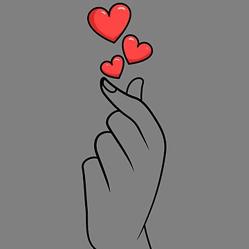 Vorschaubild zum Design K-Pop KDrama Finger Heart Korean K Pop Finger Heart Gear von DynamicDesign