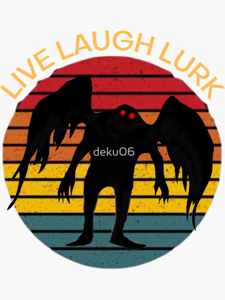 Mothman Live Laugh Lurk Retro Vintage Tshirt Cryptid Shirt Mothman