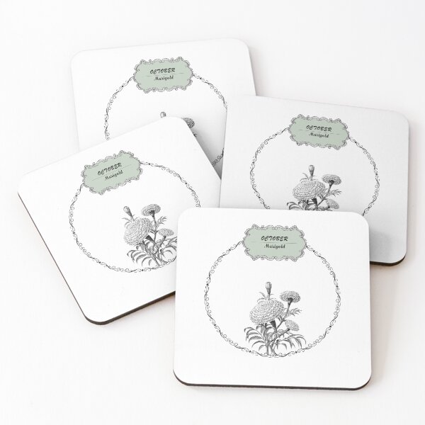 Item preview, October Marigold flower designed and sold by Rawan Alghunmien.