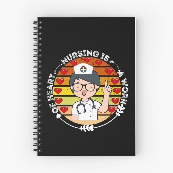 Item preview, Nursing Is A Work Of Heart- Cute Nurse With Love Quote designed and sold by AmeliaStore1.