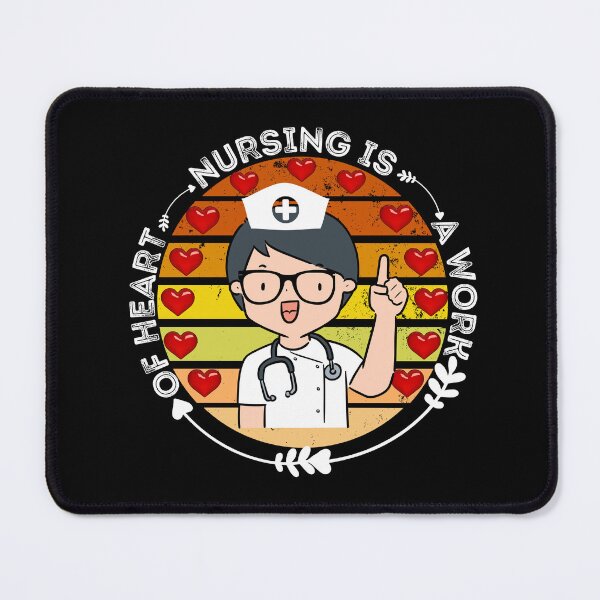 Item preview, Nursing Is A Work Of Heart- Cute Nurse With Love Quote designed and sold by AmeliaStore1.