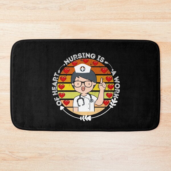 Item preview, Nursing Is A Work Of Heart- Cute Nurse With Love Quote designed and sold by AmeliaStore1.