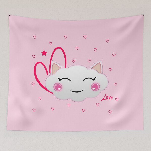 Item preview, CAT - CLOUD - LOVE designed and sold by VO1K4AN.