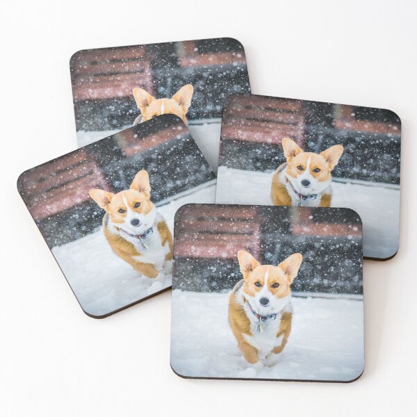 Item preview, Cute Corgi enjoying in Snow ! designed and sold by sarkar7174.