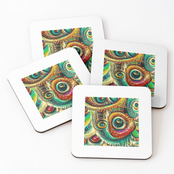 Item preview, AI dream colorful abstract cat designed and sold by siwabudda.