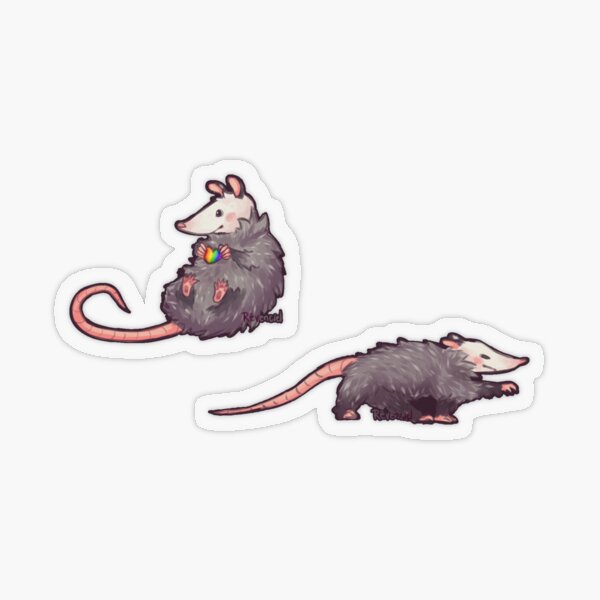Pride possums Transparent Sticker