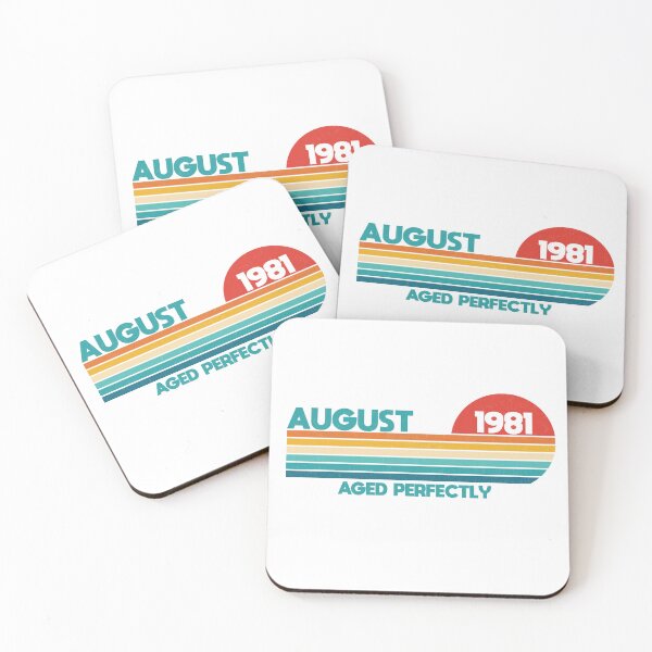 Item preview, August 1981 Retro Sunset 43rd Birthday Essential designed and sold by MajesticTree.