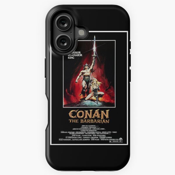 Item preview, Conan the Barbarian by Arnold Schwarzenegger Movie Poster designed and sold by PeacefulRiver.