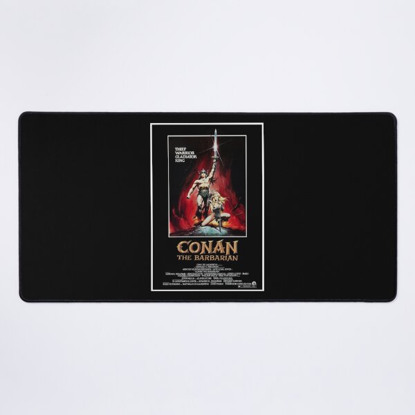 Item preview, Conan the Barbarian by Arnold Schwarzenegger Movie Poster designed and sold by PeacefulRiver.