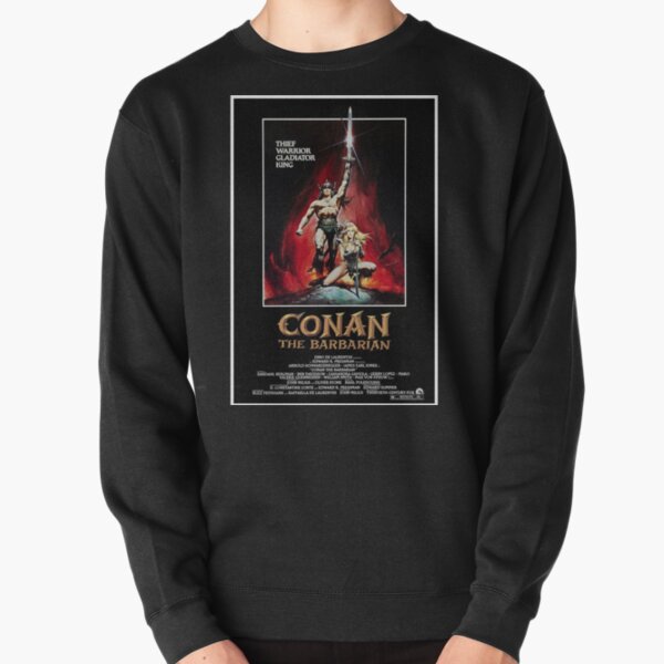 Item preview, Conan the Barbarian by Arnold Schwarzenegger Movie Poster designed and sold by PeacefulRiver.