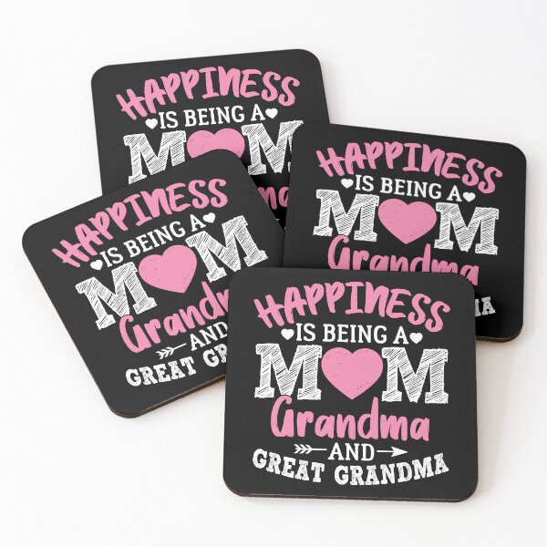 Item preview, Happiness Is Being A Mom Grandma And Great Grandma Mother  designed and sold by PrincessBrogan.