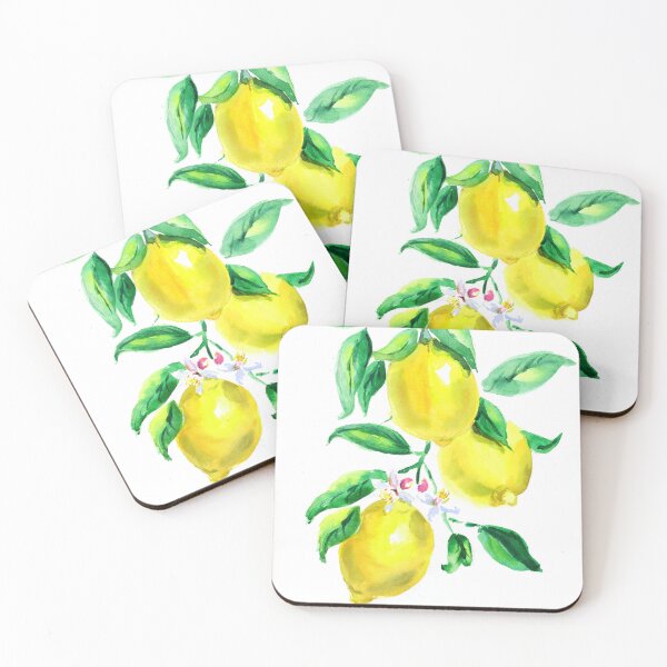 Item preview, Lemon Branch Watercolor Painting Print designed and sold by NatalyMak.