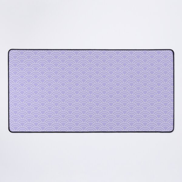 Japanese wave pattern: lavender purple | Geometric | Minimalist Desk Mat