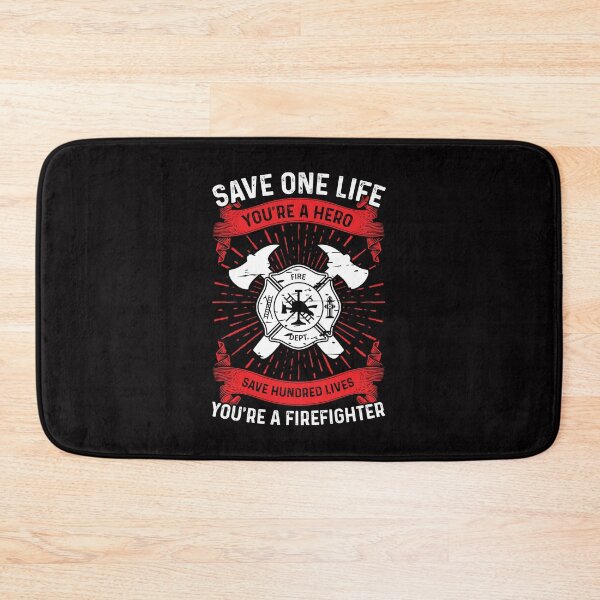 Item preview, Save One Life You're A Hero Save Hundred Lives You're A Firefighter designed and sold by verdecuddly.