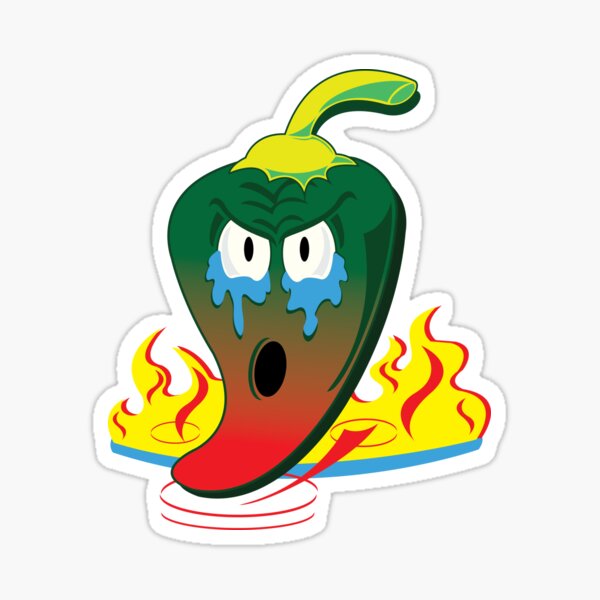Crying Hot Jalapeno Sticker