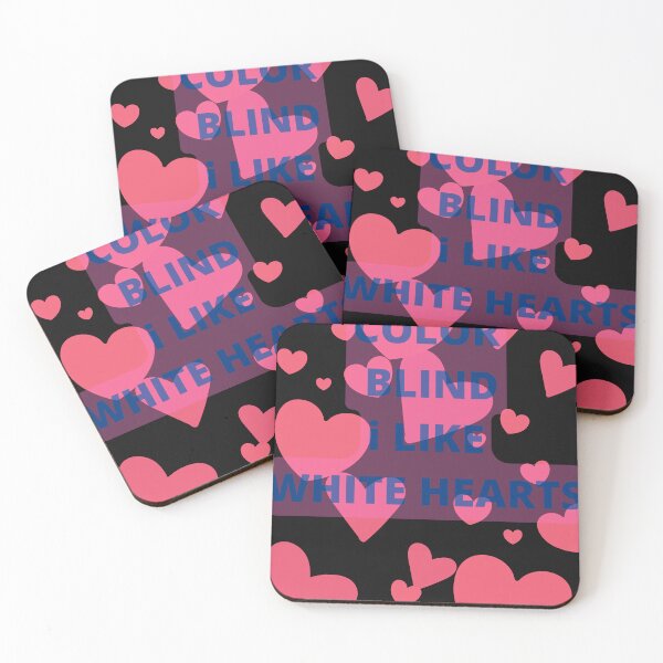 Item preview, FUNNY COLOR BLIND WHITE HEARTS (2) designed and sold by Highhocreations.