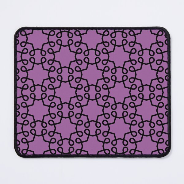 Item preview, Black and Purple Swirl Shape Tile Pattern Pairs DE 2022 Popular Color Royal Pretender DE5999 designed and sold by ColorOfTheYears.