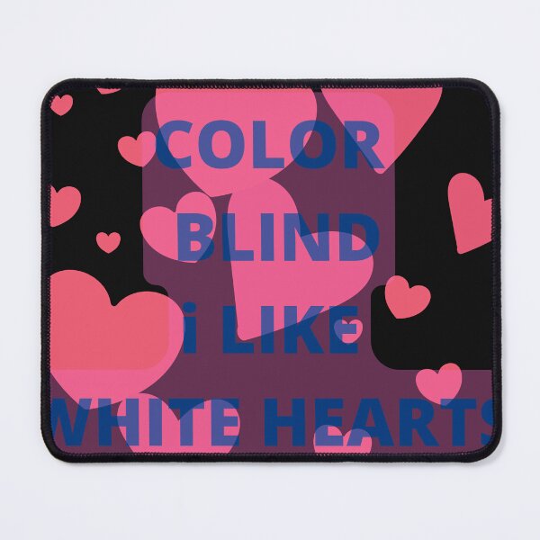 Item preview, FUNNY COLOR BLIND WHITE HEARTS (2) designed and sold by Highhocreations.