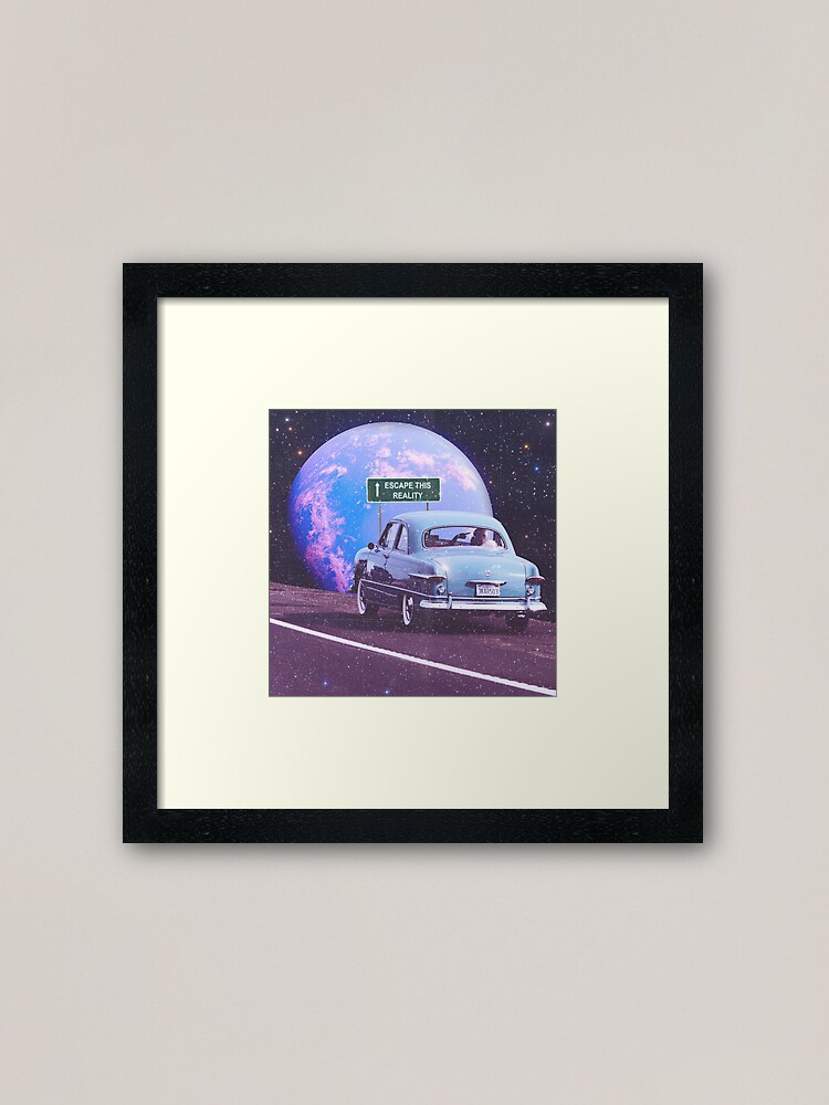 Thumbnail 2 of 7, Framed Art Print, Escape This Reality designed and sold by RiddhiShah.