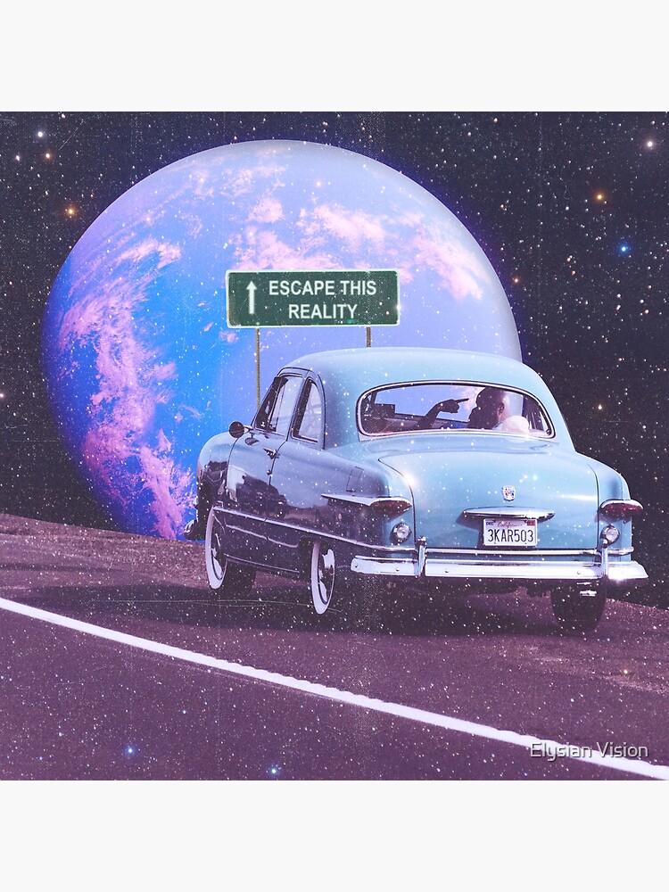 Thumbnail 7 of 7, Framed Art Print, Escape This Reality designed and sold by RiddhiShah.