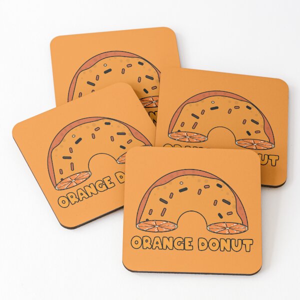 Item preview, Orange donut slice designed and sold by Donutlovers.