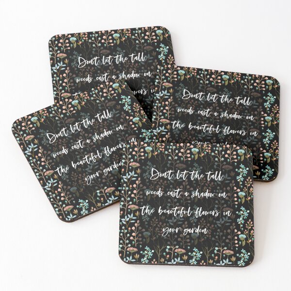 Item preview, Don't let the tall weeds cast a shadow on the beautiful flowers of your garden | Inspirational Quote | Flowers designed and sold by AdoptKM.