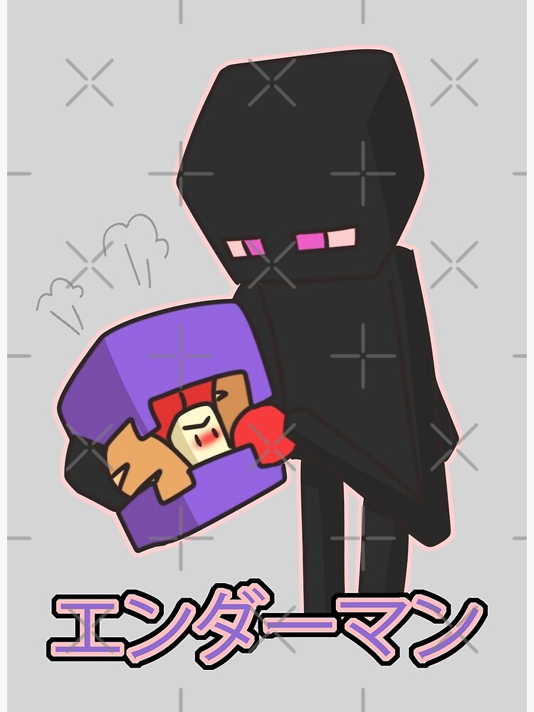 Minecraft Enderman and Creeper Postcard for Sale by ddkart