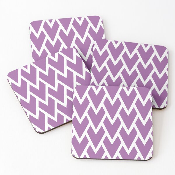 Item preview, Purple and White Tessellation Line Pattern 17 Pairs DE 2022 Popular Color Royal Pretender DE5999 designed and sold by ColorOfTheYears.