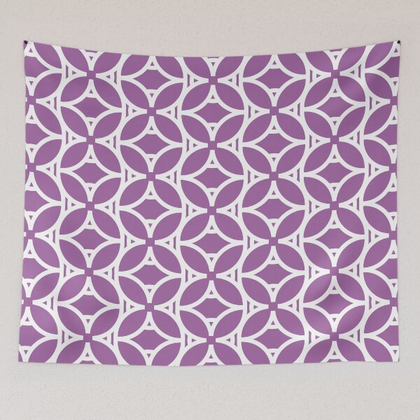 Item preview, Purple and White Tessellation Line Pattern 37 Pairs DE 2022 Popular Color Royal Pretender DE5999 designed and sold by ColorOfTheYears.
