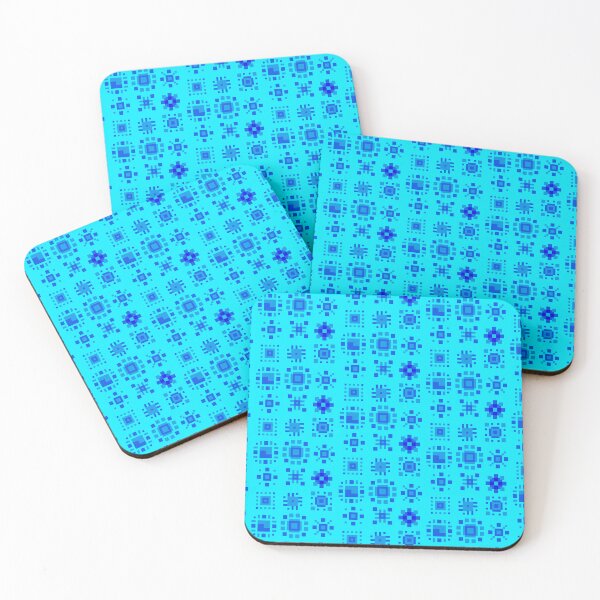 Item preview, Pixel Suns Pattern, Blue and Cyan designed and sold by rin3d .