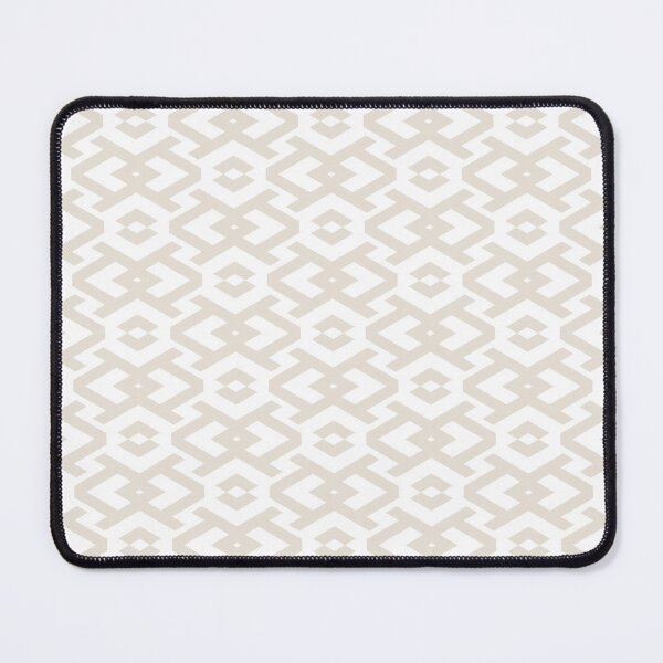 Item preview, Beige and White Geometric Shape Pattern Pairs DE 2022 Popular Color Crisp Muslin DE6212 designed and sold by ColorOfTheYears.