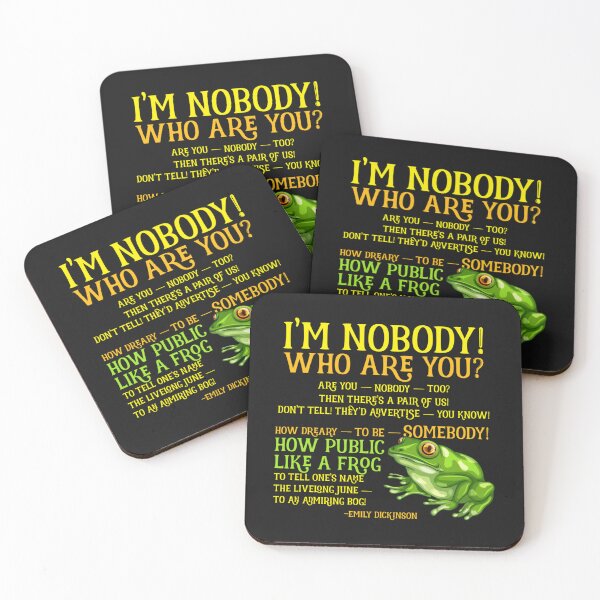 Item preview, Emily Dickinson I_m Nobody Poem   designed and sold by JoeyBeeGe.
