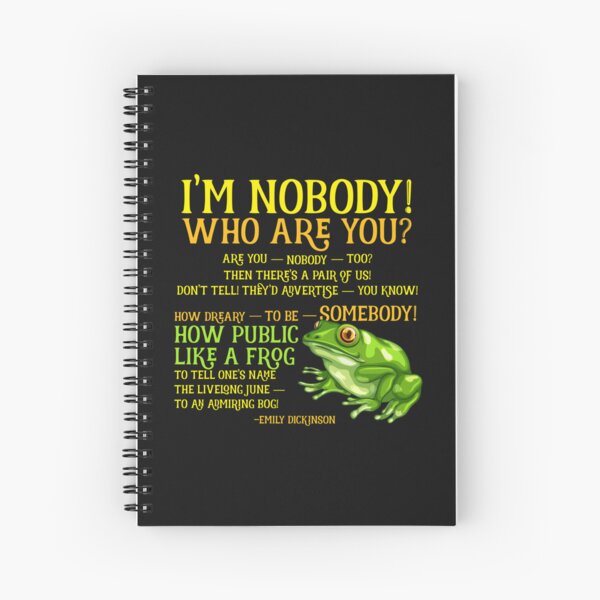 Item preview, Emily Dickinson I_m Nobody Poem   designed and sold by JoeyBeeGe.