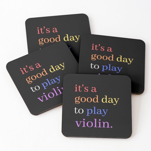 Item preview, It's A Good Day to Play Violin Cute Colourful Musical Quotes - Music Day designed and sold by Funwithmusic.