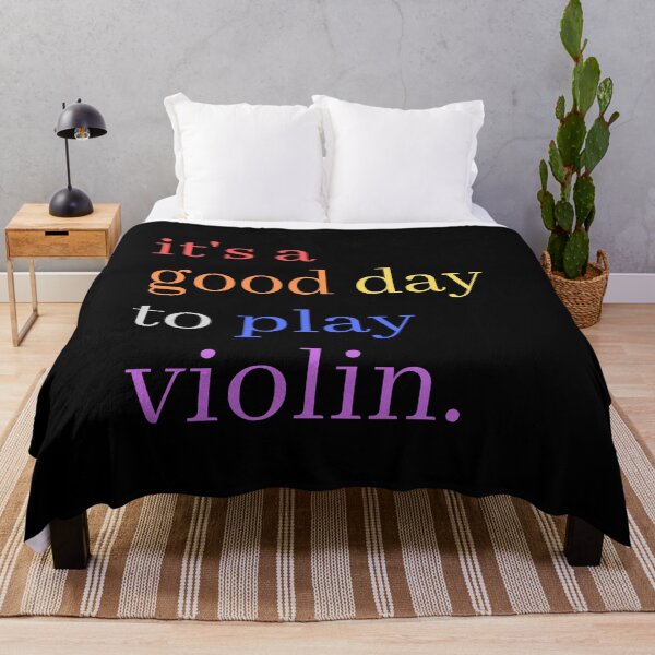 Item preview, It's A Good Day to Play Violin Cute Colourful Musical Quotes - Music Day designed and sold by Funwithmusic.