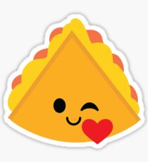 Quesadilla Emoji Flirt and Blow Kiss Sticker
