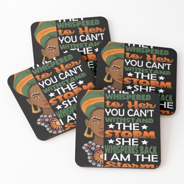 Item preview, Black History Month I Am The Storm African Woman Afro designed and sold by selimane.