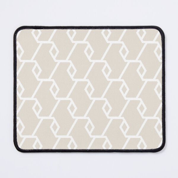 Item preview, Beige and White Diamond Line Shape Tile Pattern Pairs DE 2022 Popular Color Crisp Muslin DE6212 designed and sold by ColorOfTheYears.