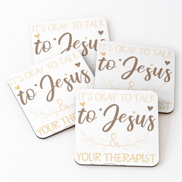 Item preview, It's Okay To Talk To Jesus and your Therapist Funny Christian designed and sold by Dream-bubble.