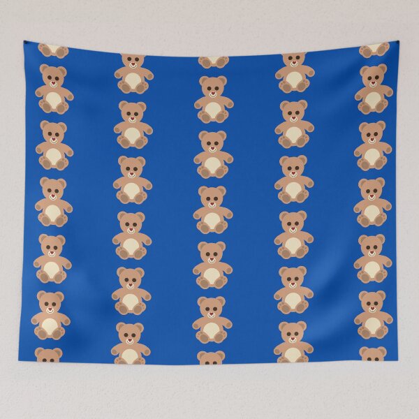 Item preview, Happy Teddy Bear - Blue designed and sold by Navarino.