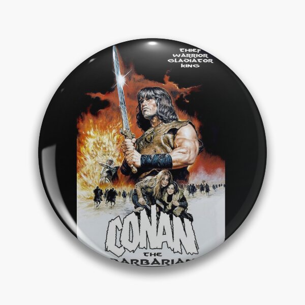 Item preview, Conan the Barbarian by Arnold Schwarzenegger Movie Poster designed and sold by EinsamerBaum.